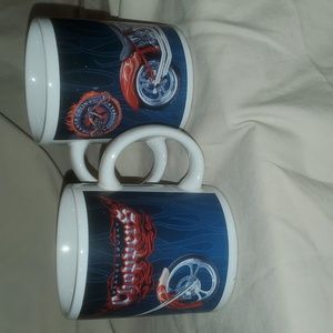 ORANGE COUNTY CHOPPERS 2004 Coffee Mugs Cups-Motorcycle Hog Ceramic-10oz-VGC